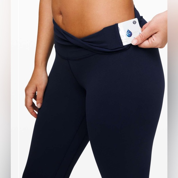 Lululemon Align Pant Il 25" in True Navy Sporty Activewear Gym Leggings Size 10 - Picture 7 of 13